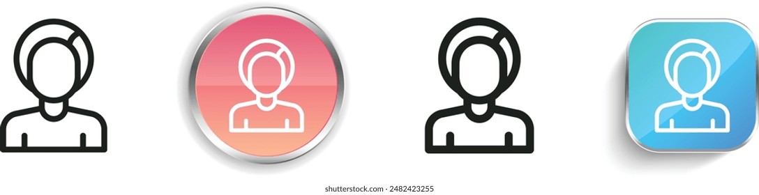 beauty icon. Thin Linear, Regular and Button Style Design Isolated On White Background