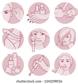 beauty icons for beauty center