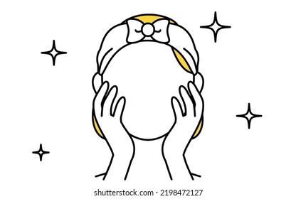 Beauty, image of women's skin care, woman moisturizing with lotion and milky lotion