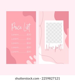 BEAUTY INSTAGRAM STORIES TEMPLATE DESIGN