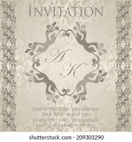 Beauty invitation. Seamless background in pastel colors                      