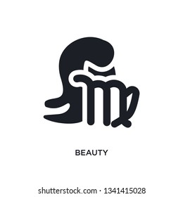 beauty isolated icon. simple element illustration from zodiac concept icons. beauty editable logo sign symbol design on white background. can be use for web and mobile