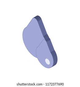 Beauty isometric left top view 3D icon