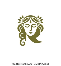 Beauty lady logo for sale.