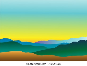 The beauty of the landscape.