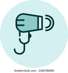 Beauty laser epilator, illustration, vector on a white background.