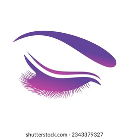 Beauty Lashes Modern Simple Elegant Logo Design