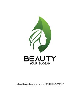 Beauty Leaf Logo gradient nature Design