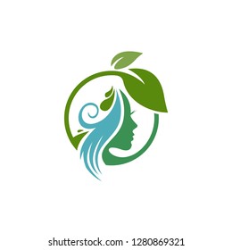 beauty leaf logo template