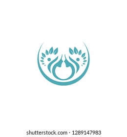 beauty leaf logo template