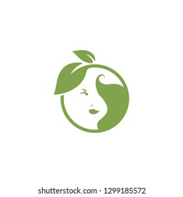 beauty leaf logo template