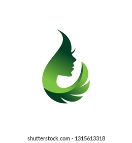 beauty leaf logo template