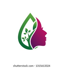 beauty leaf logo template