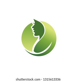 beauty leaf logo template