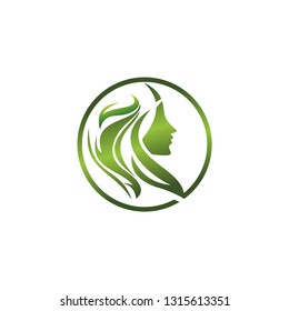 beauty leaf logo template