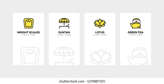BEAUTY LINE ICON SET