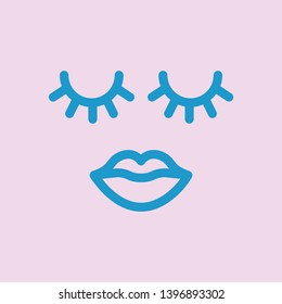 Beauty line vector icon isolated
