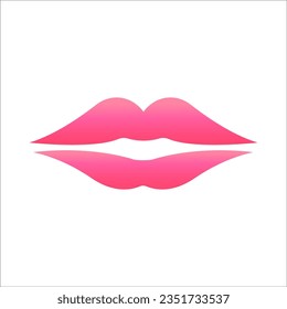 Beauty lips icon vector isolated on white. lip icon. sign design