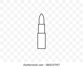 Beauty, lipstick, makeup icon. Vector illustration, flat design.