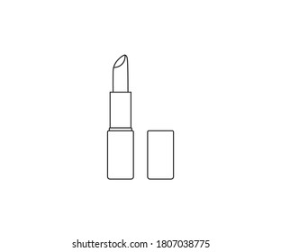 Beauty, lipstick, makeup icon. Vector illustration, flat design.