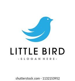 Beauty Little Bird Logo Design Inspiration Vector