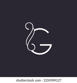 BEAUTY LOGO ART LUXURY HIGH QUALITY LETTER G