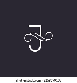 BEAUTY LOGO ART LUXURY HIGH QUALITY LETTER J
