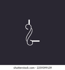 BEAUTY LOGO ART LUXURY HIGH QUALITY LETTER L