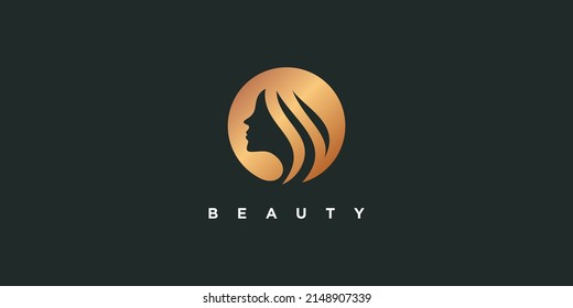 Beauty Logo Design Creative Abstract Concept Stock Vector (Royalty Free ...