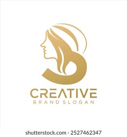  beauty logo design element icon with font creative modern concept