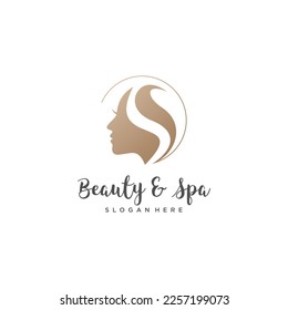 Beauty logo design with fresh and creative abstract idea