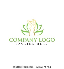 Beauty-Logo-Design mit frischer und kreativer abstrakter Idee
