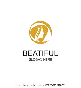 Beauty Logo Design einfaches Konzept Premium Vector
