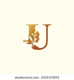 Icono de vector de diseño de logotipo de belleza para negocios con idea de concepto de letra