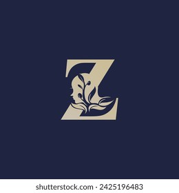 Beauty logo design vector icon for business with letter concept idea