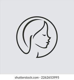 beauty logo design vector image