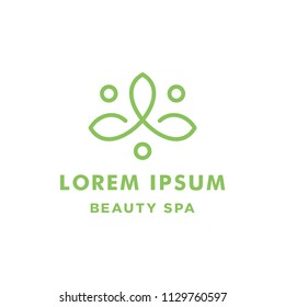 Beauty Logo Design Vector Symbol Nature Spa Wellness