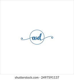 The beauty logo has the initials A and D with a blue circle and a white background