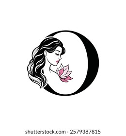  Beauty Logo Initial Letter O Card Creative Luxury Vector illustration. Letter O Beauty Logo design.