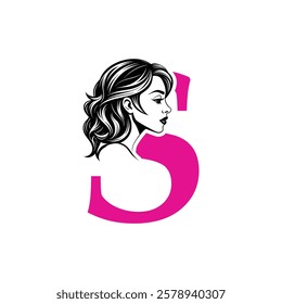 Beauty Logo Initial Letter S Card Creative Luxury Vector illustration. Letter S Beauty Logo design