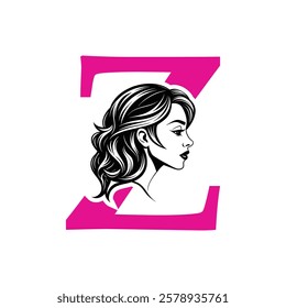 Beauty Logo Initial Letter Z Card Creative Luxury Vector illustration. Letter Z Beauty Logo design.