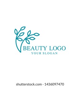 Beauty logo template design vector