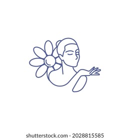 Beauty logo template design vector icon illustration