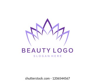 Beauty logo template vector