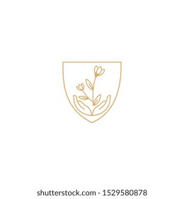 beauty logo template,design vector creative concept idea idea