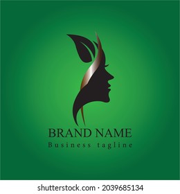 Logo único de la belleza con archivo vectorial 