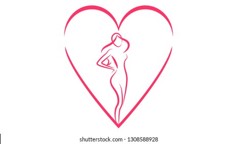 Beauty logo vector design. Beauty icon, woman icon