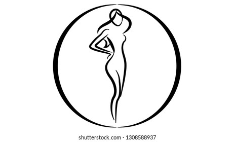 Beauty logo vector design. Beauty icon, woman icon