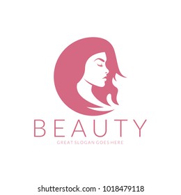 Beauty logo. Vector logo design for beauty salon, hair salon, cosmetic