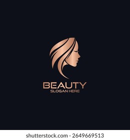  Logotipo de beleza Projeto logotipo vetor para salão de beleza, salão de cabelo, beleza cosmética design logotipo mulher para salão, reforma, cabeleireiro, cabeleireiro, corte de cabelo.